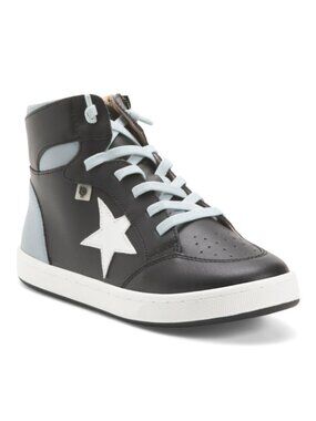 OLD SOLES Leather Starling High Top Sneakers (Toddler Little Kid Big Kid) NWT